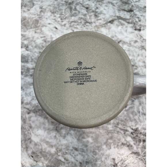 Hearth & Hand with Magnolia SEE THE GOOD Coffee Mug Cup Partial Glaze Stoneware - Picture 6 of 9